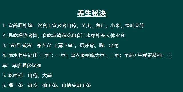 雨水时节吃什么比较好（雨水节气养生食谱指南）