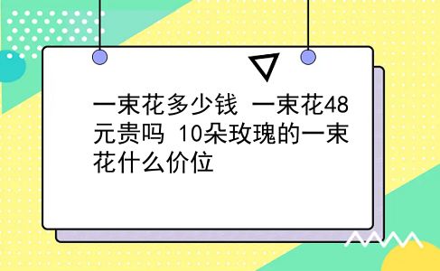 一束花多少钱 一束花48元贵吗？10朵玫瑰的一束花什么价位？插图