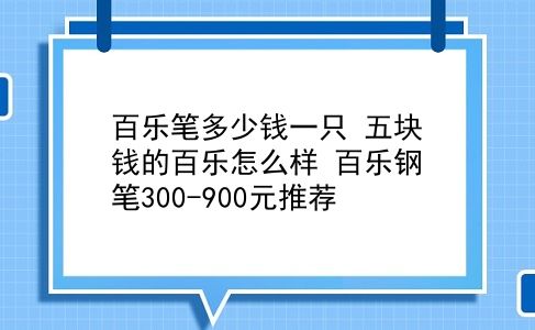 百乐笔多少钱一只 五块钱的百乐怎么样？百乐钢笔300-900元推荐？插图