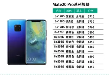 华为mate20pro价格 mate20pro去哪买？