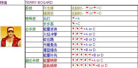 拳皇97出招表摇杆带图技能（还记得那个下午的投币摇杆吗）