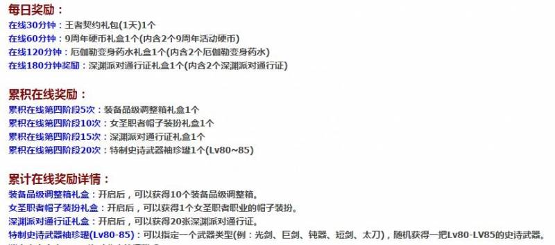 dnf9周年庆奖励（DNF9周年奖励大爆料）