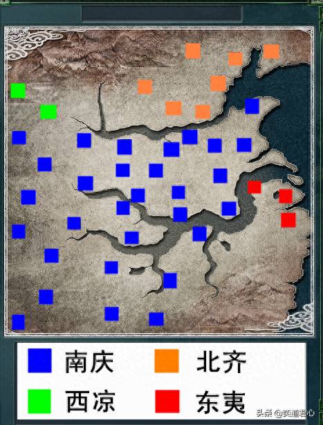 三国志地图全图超大图（三国志11地图呈现庆余年四大国的疆域）