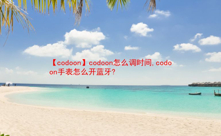 【codoon】codoon怎么调时间,codoon手表怎么开蓝牙?  第1张