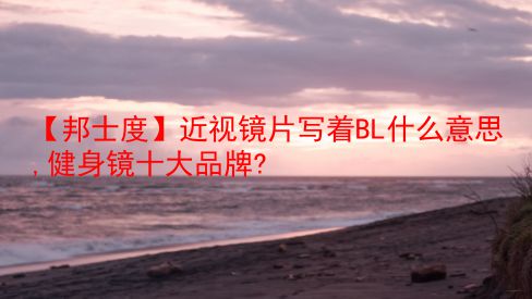 【邦士度】近视镜片写着BL什么意思,健身镜十大品牌?  第1张