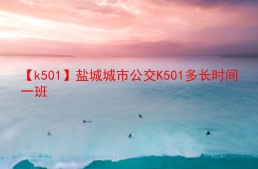 【k501】盐城城市公交K501多长时间一班  第1张